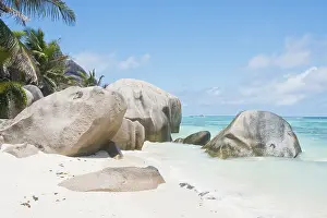 Uninhabited Coastal Area Impressions: Anse Source dArgent Beach