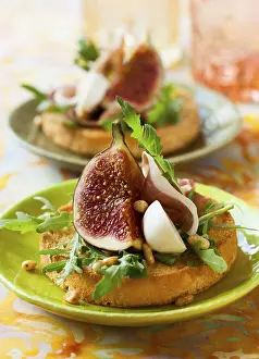 Empty Plate Meal Ideas Impressions: Appetizer with fig and ham