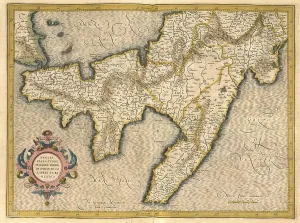 Southern Europe Maps Impressions: Atlas, map from 1623, Apulia, Basilicata