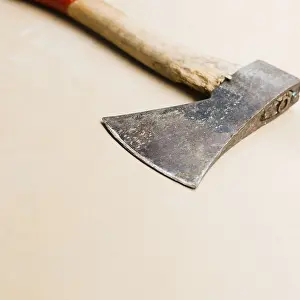 Deserted Office Impressions: Axe placed table