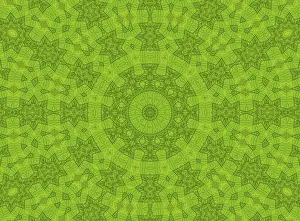 Abstract Artwork Background Impressions: Background with abstract pattern from green leaf