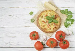 Italian Food Impressions: Baked flat bread with tomatoes