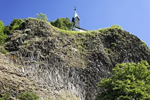 Deserted Chapel In Bavaria Impressions: Basalt rocks in Parkstein, Upper Palatinate
