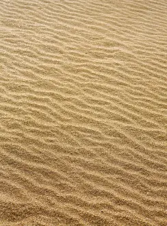 No People Beachfront View Impressions: Beach sand waves warm texture pattern background