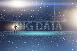 Big Data Analysis Impressions: Big data concept with data mining analyst