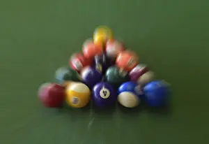 Billiard Balls Impressions: Billiard balls, triangular shape