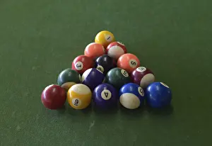Billiard Balls Impressions: Billiard balls, triangular shape