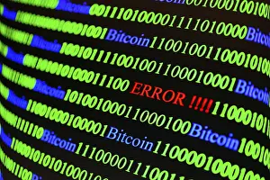 Bitcoin Symbolic Picture Impressions: Binary code with Error lettering