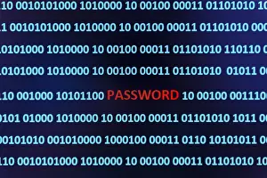 Data Protection Austria Impressions: Binary code with the word Password