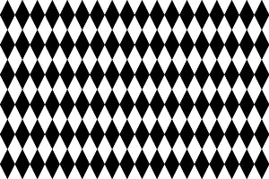 Bavarian Tradition Impressions: Black and white diamond pattern as background
