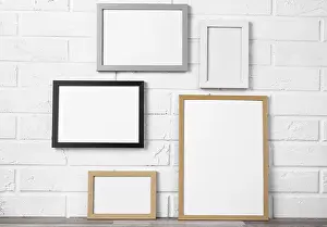 Concrete Structure Impressions: Blank frames wall
