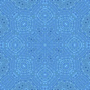 Abstract Art Patterns Impressions: Blue background with abstract pattern