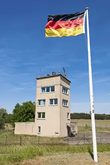 Elbe River Scenery Impressions: Former border tower of the GDR