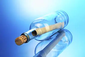 Cut Out Image Impressions: Bottle message