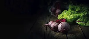 Vegetable Photography Impressions: Botwina, Rustic Young Beetroot
