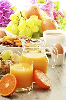 Healthy Breakfast Options Impressions: Breakfast including coffee, bread