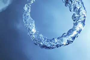 Deserted Ocean Scene Impressions: Bubble Ring Underwater, Ring Bubble