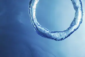 Deserted Ocean Scene Impressions: Bubble Ring Underwater, Ring Bubble