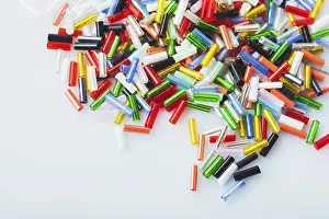 Handicraft Studio Shot Impressions: The bugle beads close up as a background