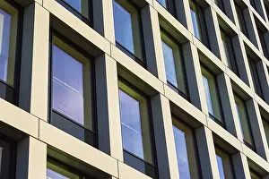 Geometric Building Facade Impressions: Building facade with geometric pattern