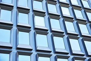 Architectural Style Europe Impressions: Building facade with geometric pattern