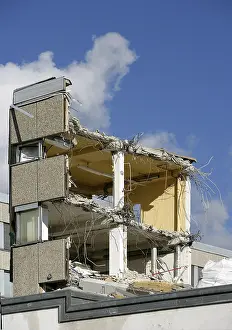 Ruined Building Impressions: Building in the process of being torn down