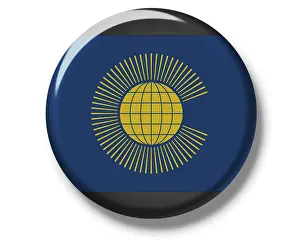 National Flag Cutout Impressions: Button, flag of Commonwealth