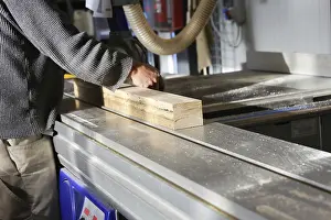 Handcrafted Goods Impressions: Carpenter at work in his carpentry workshop