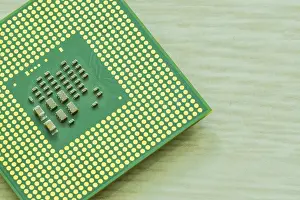 Computer Hardware Design Impressions: Bottom side of central processor unit (CPU)