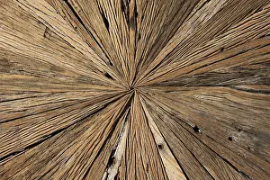 Weathered Wood Grain Impressions: Centre of an old table top