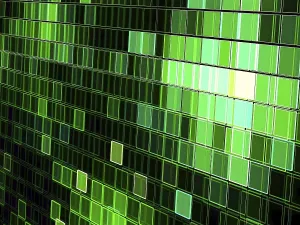 Abstract Technology Background Impressions: Checkered technology background - abstract computer-generated image