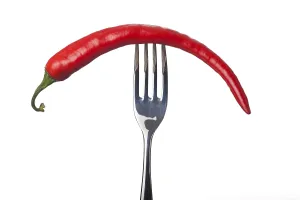 Empty Grocery Store Impressions: Chilli on a fork