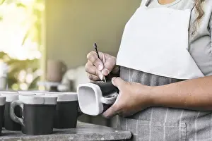 Handcrafted Ceramics Impressions: Clay workshop. The process of creating pottery