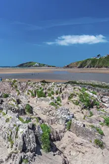 Northern European Coastlines Impressions: Cliffs and rocks by the Bantham Beach