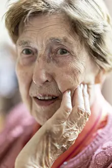 Elderly Woman Portrait Impressions: Close-up, authentic