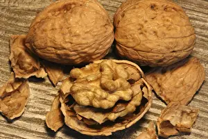 Walnut Detail View Impressions: Close-up of walnuts on the table