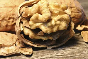 Walnut Detail View Impressions: Close-up of walnuts on the table
