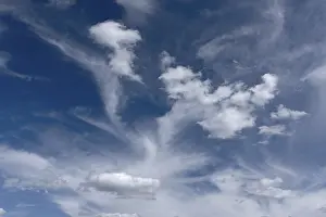 Central European Weather Patterns Impressions: Cloud formations in the evening sky