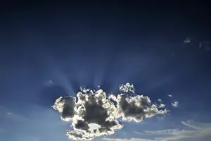 Deserted Outdoor Scenes Impressions: Cloud with sun rays