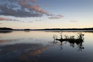 Cloudy Sky Landscapes Impressions: Clouds reflected on the water surface