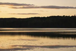 Scandinavian Cloud Landscapes Impressions: Clouds reflected on the water surface