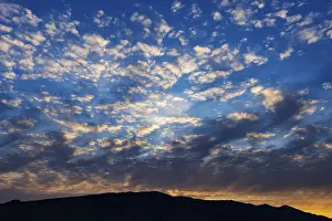 Sunrise In Austria Impressions: Cloudscape of altocumulus clouds at dawn