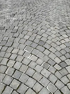 Urban Paving Stone Impressions: A cobblestone texture image