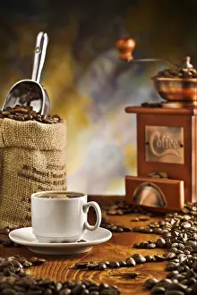 Freshly Roasted Coffee Beans Impressions: Coffee items on table