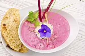 Cold Beet Soup Impressions: Cold beet soup