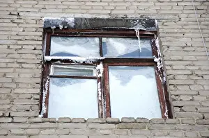 Icicle Formations Impressions: Cold window