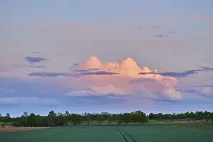 Colored Clouds Germany Impressions: Colored clouds at sunset, Upper Palatinate