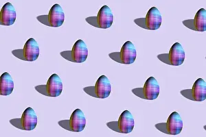Colorful Easter Eggs Impressions: Colorful Easter egg pattern made