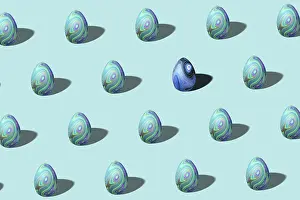 Colorful Easter Eggs Impressions: Colorful Easter egg pattern made