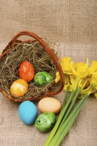 Spring Heralds Impressions: Coloured eggs